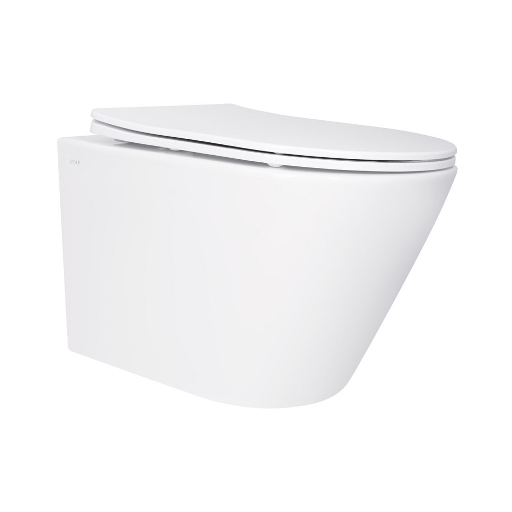 Унітаз підвісний Qtap Swan безобідковий Ultra Quiet із сидінням Soft-close QT16335179W Київ - фото 10