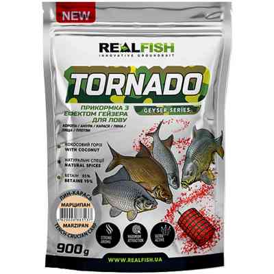 Прикормка Real Fish Торнадо Лин-карась (Марципан) 0.9kg (809.00.46) Винница