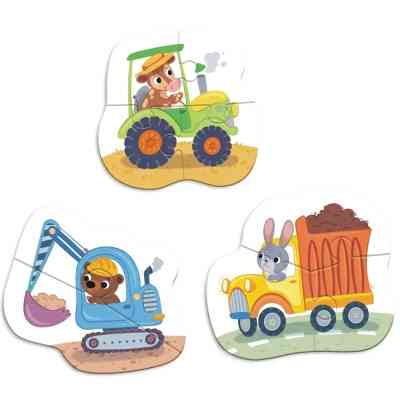 Пазл DoDo 3 в 1 Транспорт (300392) Винница