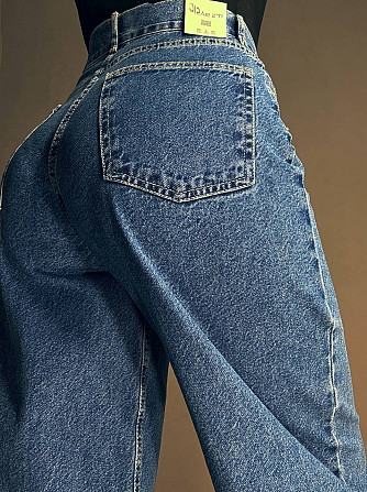 Джинсы женские It’s Basic 3144-1 бананы skater baggy синие, синий, 34, 34, 70 см, 100 см Одесса - изображение 4