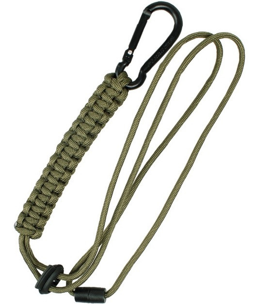 Карабин с веревкой из паракорда до 2.5 метра Mil-Tec от Sturm (15931501) Olive Нововолынск - изображение 1