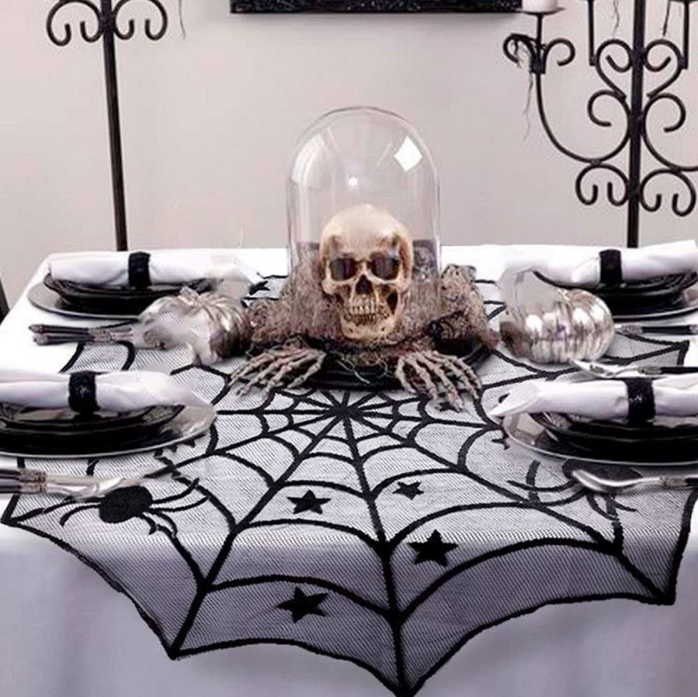 Скатерть Хэллоуин Паутина 100 см черный Киев - изображение 4