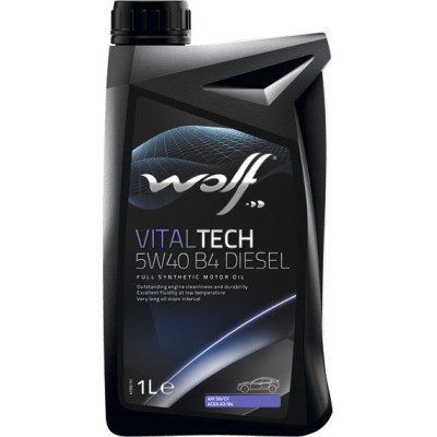 Моторное масло Wolf VITALTECH 5W40 B4 DIESEL 1л (8333903) Винница - изображение 1