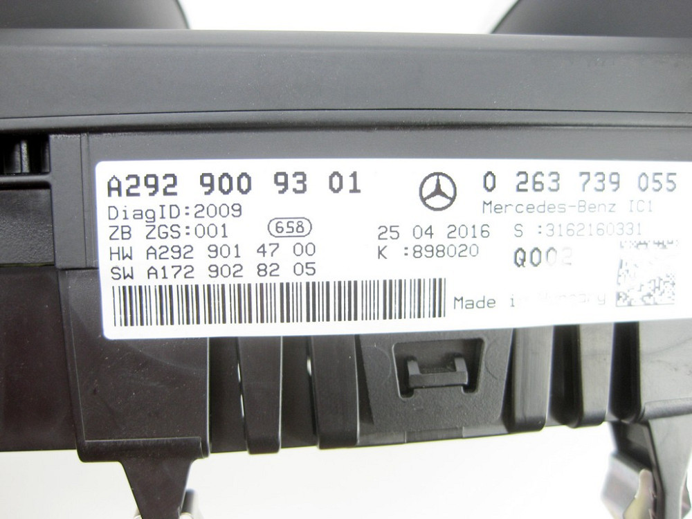 Mercedes-Benz  A2929009301 Щиток - Панель приладів GLE Coupe C292 Одеса - фото 8