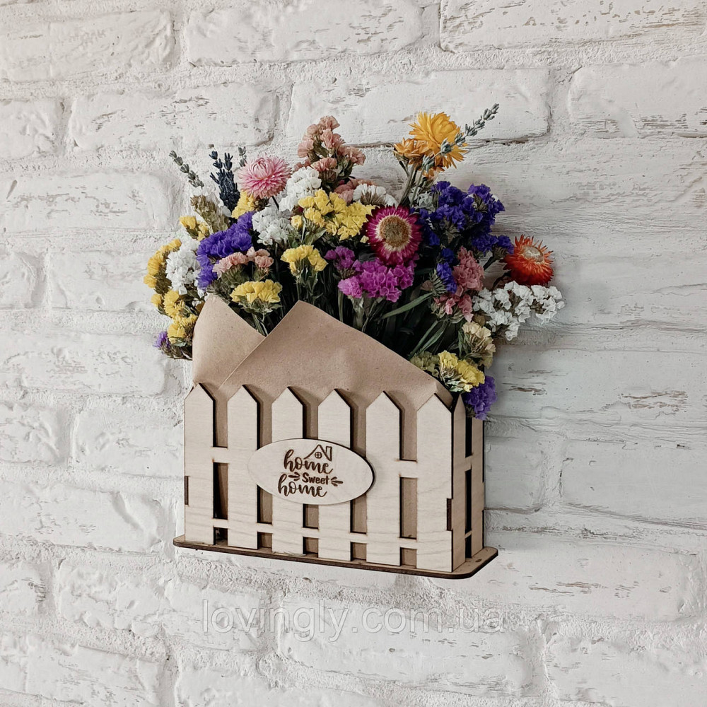 Композиція із сухоцвітів в кашпо  "Милий Дім"  36/20см Ірпінь - фото 5