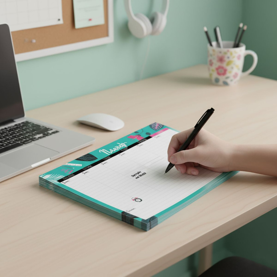 Планер тижневий VT9212-05, 20х14,3 см, 54 аркуші, українська Вінниця - фото 2