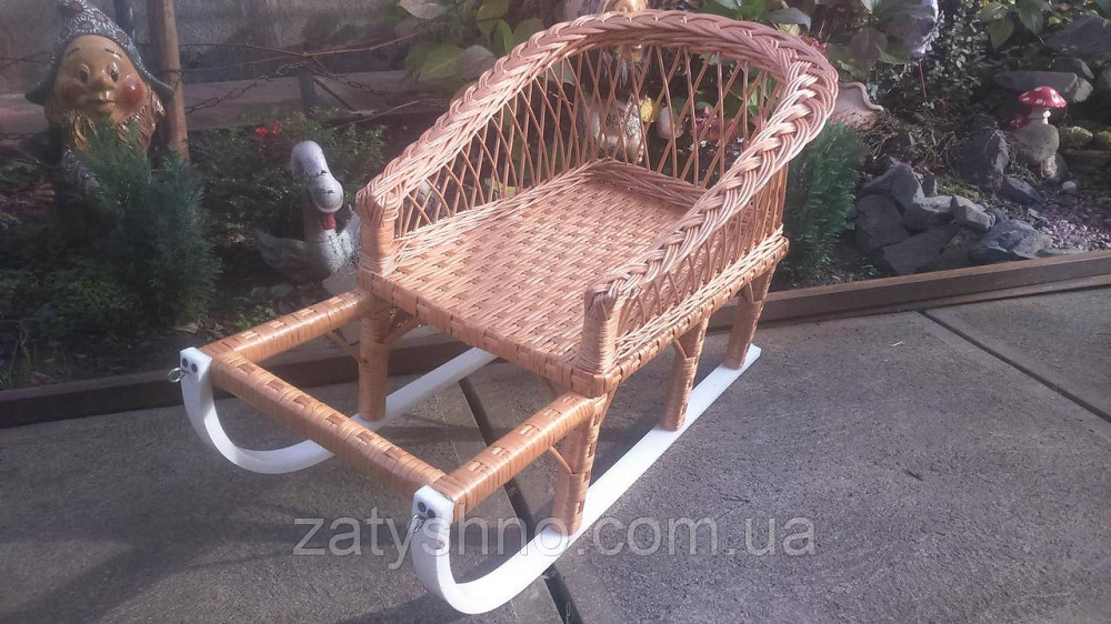 Санки плетеные из лозы удобные Киев - изображение 5