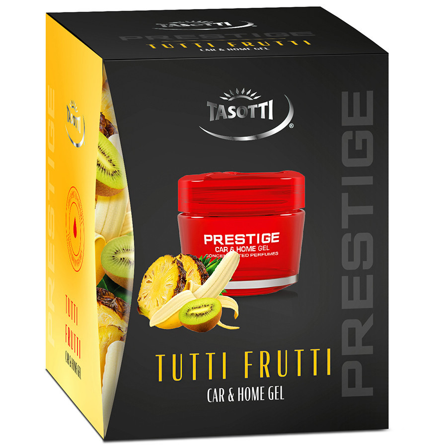 Ароматизатор для авто гелевий "Gel Prestige" Tutti Frutti (Тутті Фрутті) 50мл Tasotti Київ - фото 1