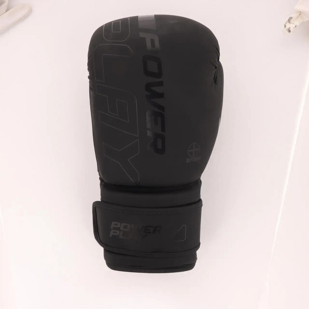 Боксерские перчатки PowerPlay 3024 Ultra Mat 16 унций (Черные) Луцк - изображение 1