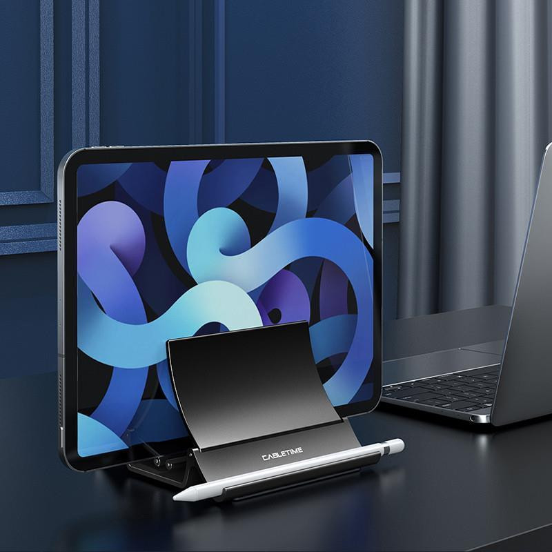 Підставка Cabletime для ноутбука або планшета, телефона, вертикальна (CS15B) ( Сірий ) Харків - фото 2