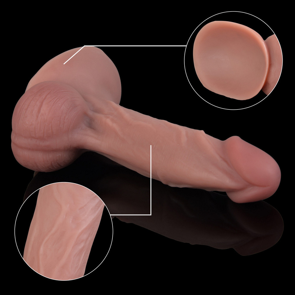 Фалоімітатор - Erospace Natural Play Silicone Dildo D4, 21 см Sex Aura Київ - фото 7