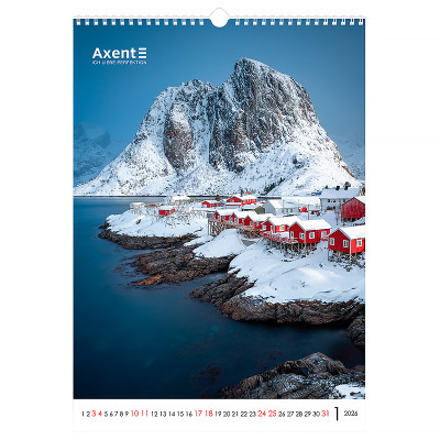 Календарь Axent настенный А3 2026 г.Landscapes (8804-26-1-A) Винница - изображение 8