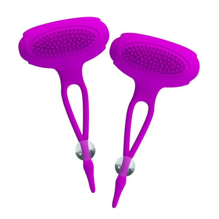 Затискачі для сосків - Pretty Love Bancroft Nipple Vibrator Purple Sex Aura Київ - фото 8