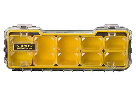 Органайзер 1/3 мілкий з прозорою кришкою Stanley "Fatmax Pro"; 8 лотків, 43х 15х 6,4 см Одеса