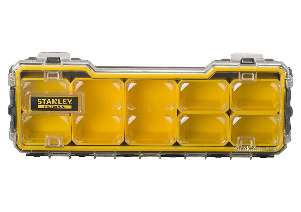 Органайзер 1/3 мілкий з прозорою кришкою Stanley "Fatmax Pro"; 8 лотків, 43х 15х 6,4 см Одеса - фото 1