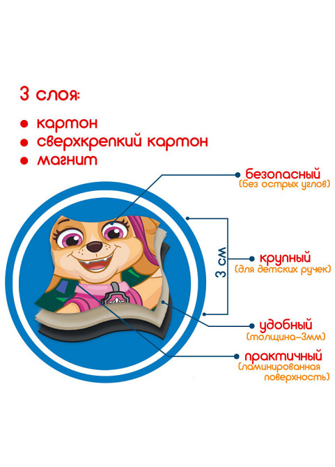 Детский набор магнитов Щенячий патруль 