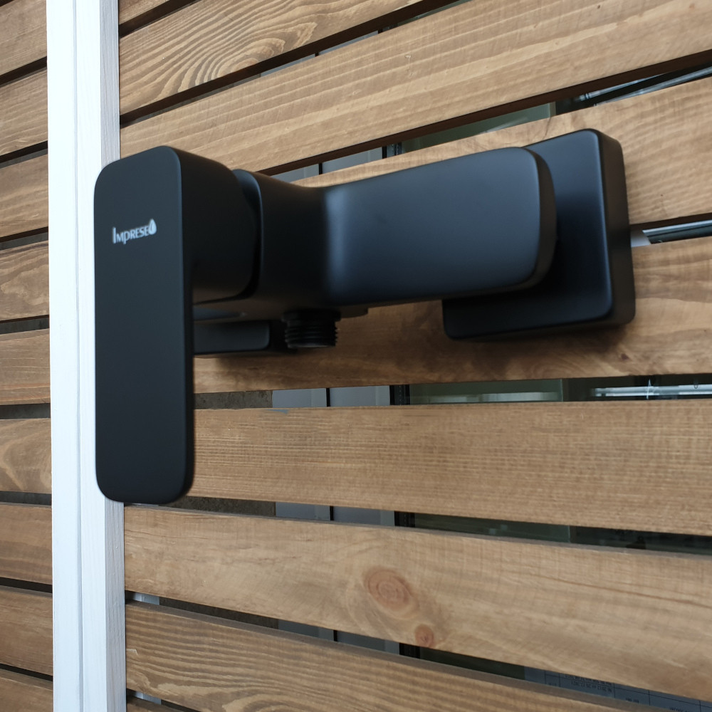 Змішувач для душу IMPRESE BILOVEC (15256) чорний Київ - фото 7