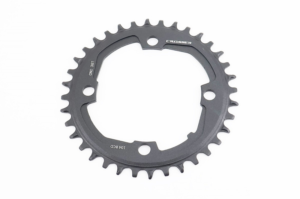 Зірка передня MTB Narrow Wide 36Т (BCD:104мм), алюмінієва, чорна Київ - фото 1