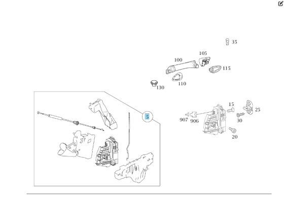 Mercedes-Benz  A1697600104 Трос замку задніх лівих дверей A-class W169 Одесса