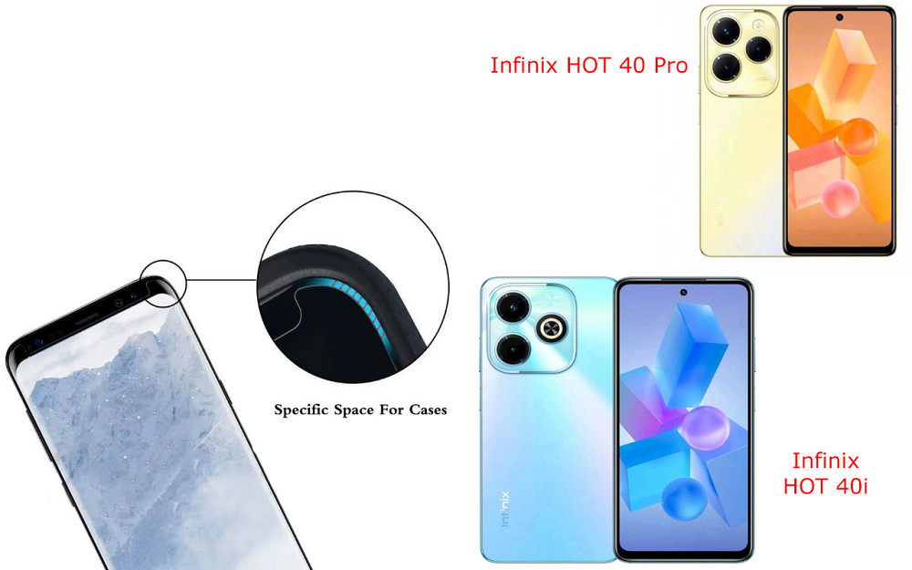 Захисне скло HyperGlass Pro для Infinix HOT 40 Pro, HOT 40i – максимальна чутливість та захист Київ - фото 3