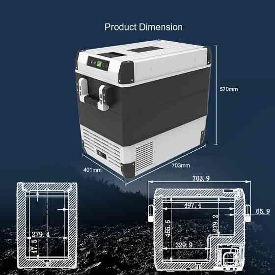 Компрессорный автохолодильник FROZEN FCS55 (55 литров). До -22℃. Питание 12, 24, 220 вольт Киев