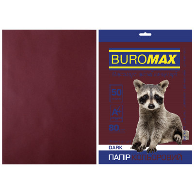 Папір Buromax А4, 80g, DARK brown, 50sh (BM.2721450-25) Вінниця - фото 1