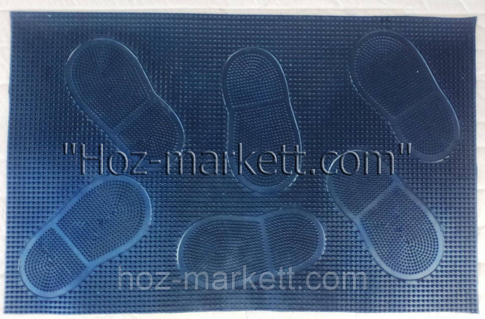 Резиновый коврик 58 см х 36.5 см черный 