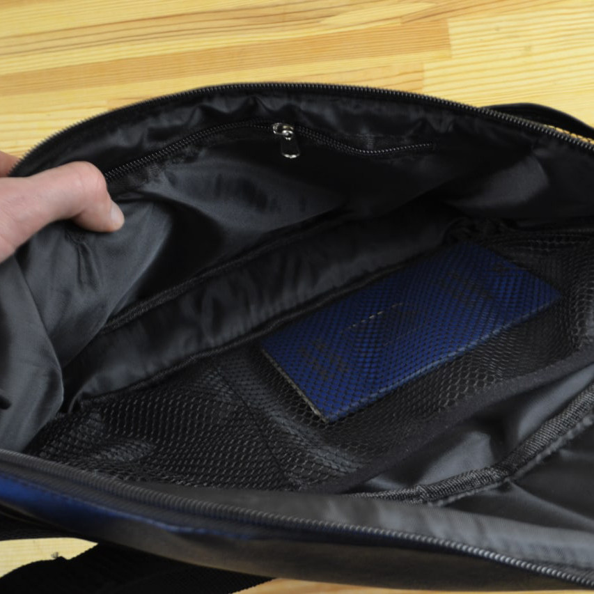 Мужская бананка с отделениями, Сумка бананка черная, Сумка ремень на пояс мужская PN-71 Ивано-Франковск - изображение 4