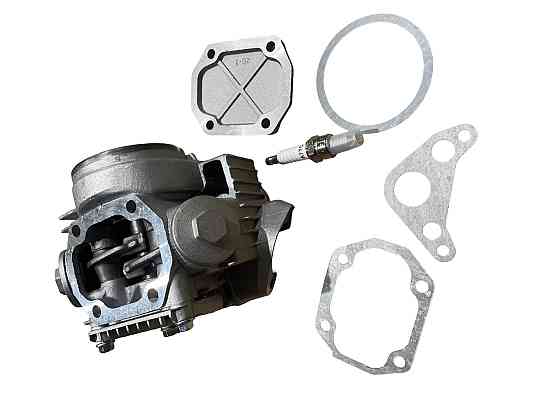 Головка цилиндра мопед Дельта 70 (Ø47) (в сборе, +свеча) Мукачево