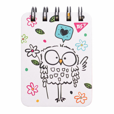 Блокнот Yes А7/100 лин. дв. спир. Sketch animal. Owl (681824) Винница - изображение 1