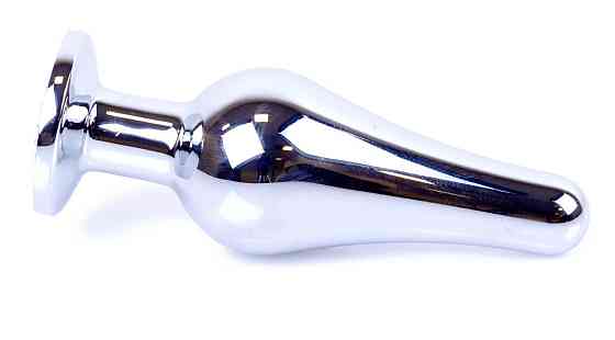 Анальна пробка Boss Series - Jewellery Silver BUTT PLUG Red, BS6400073 Sex Aura Київ