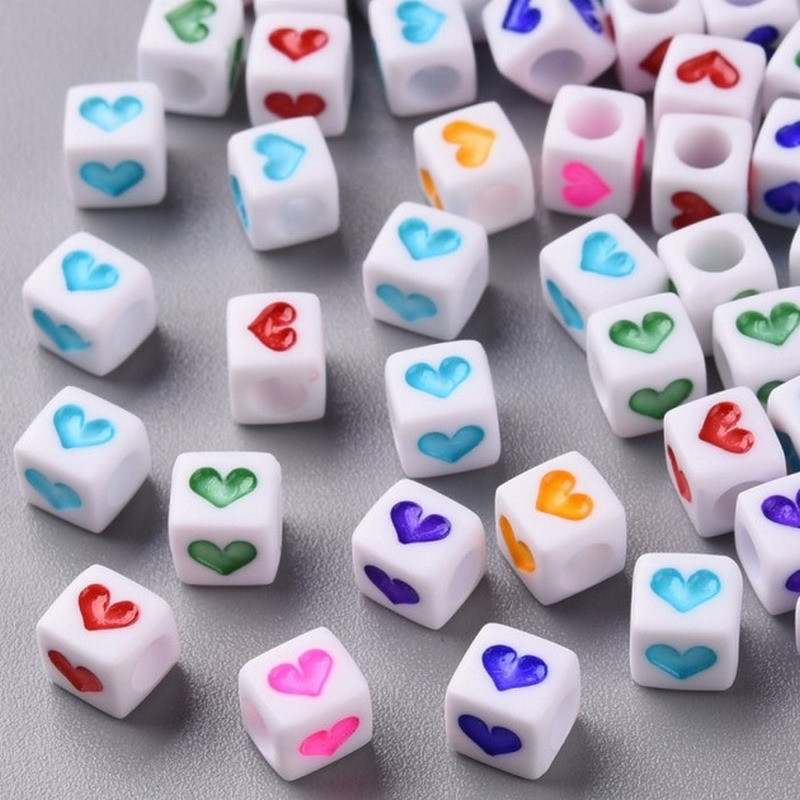 Декоративні намистинки для творчості Кубики Dom Busin УТ100030757 в упаковці 150 шт Вінниця - фото 4