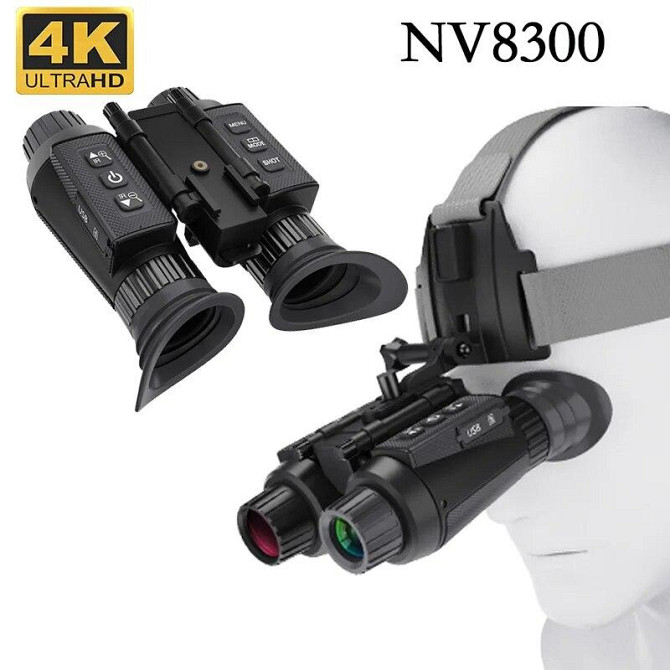 Тактичний бінокль нічного бачення NV8300 Super Light 4K HD 36MP 3D (до 500м) + кріплення FMA L4G24 на шолом Вінниця - фото 5