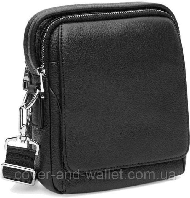 Мужская компактная сумка-барсетка через плечо с ручкой из мягкой кожи ST 2053 Киев - изображение 10