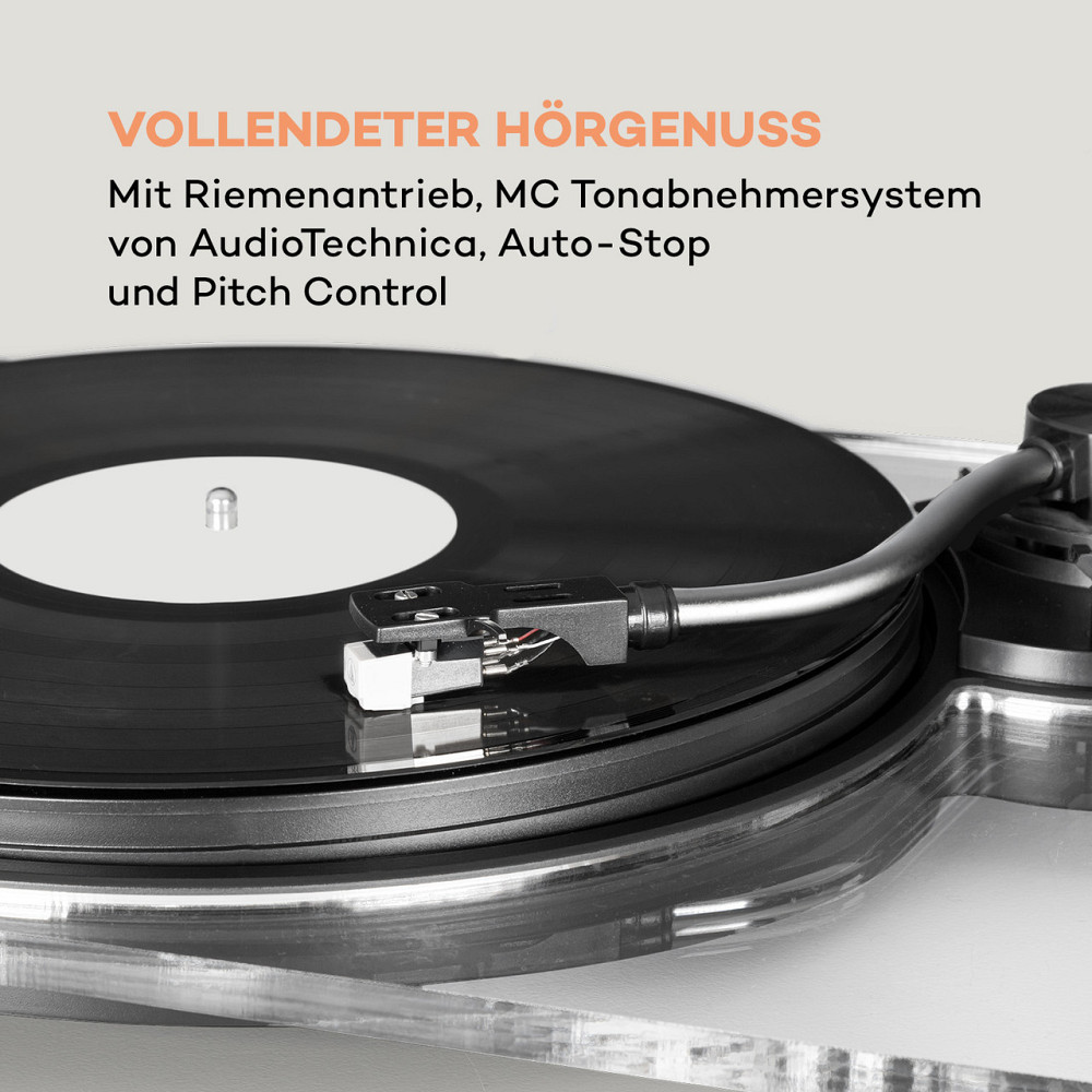 Проигрыватель Pureness акрил 33 1/3 + предусилитель 45 об/мин прозрачный (Германия, читать описание) Ровно - изображение 4