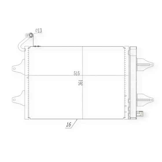 Радиатор Skoda Fabia, Roomster 99- кондиционера Мукачево