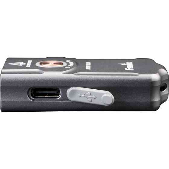 Фонарь наключительный Fenix ​​E03R V2.0, серый Ровно