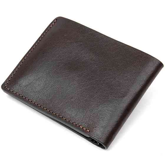 Портмоне из натуральной кожи для мужчин GRANDE PELLE 11463 Коричневый Киев