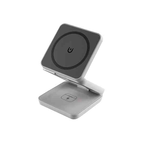 Бездротовий зарядний пристрій 3в1 YIKD (MagSafe) - Білий, Без кейсу Киев