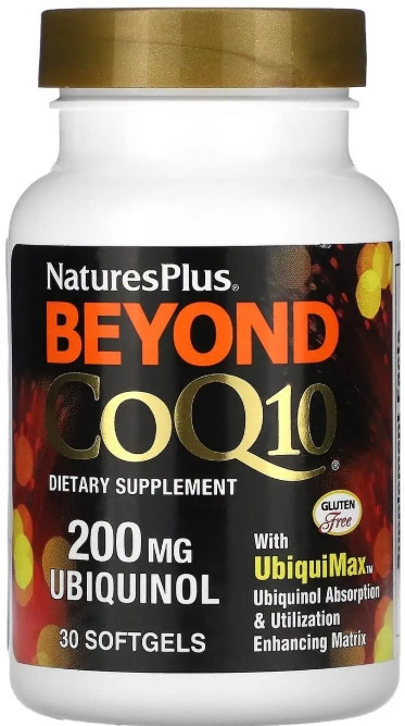 Коэнзим Q10 убихинол NaturesPlus Beyond CoQ10 200 мг 30 гел капс Киев - изображение 1