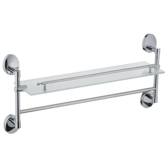 Полка для ванной с держателем для полотенец Zerix LR3307-4 (LL1438) Харьков