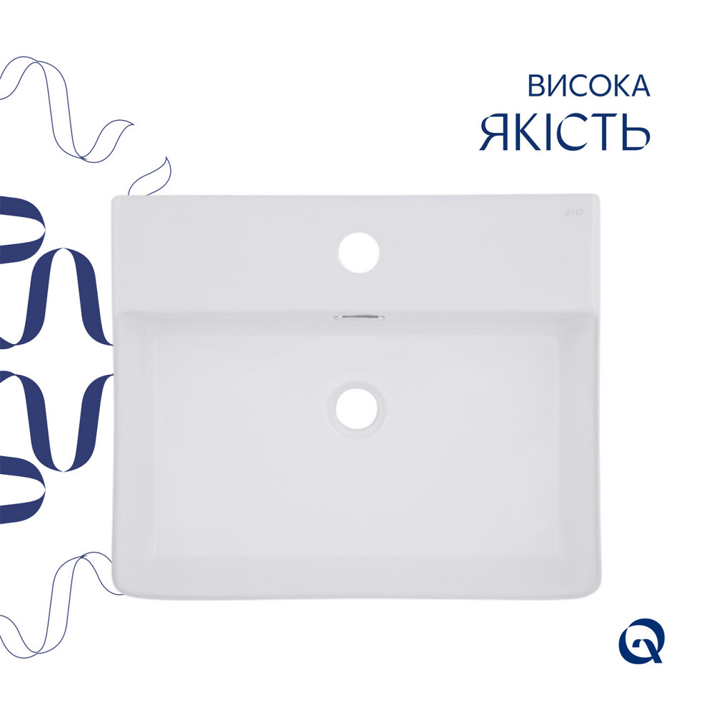 Раковина Qtap Nando LT 500х420х130 White QT12116146AW Київ - фото 4