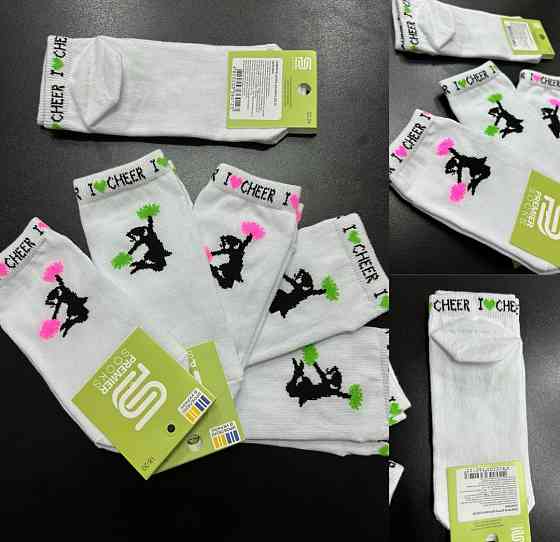 Шкарпетки білі для гімнастики,танців,спорту 14-25 см бавовна опт/розниця Київ