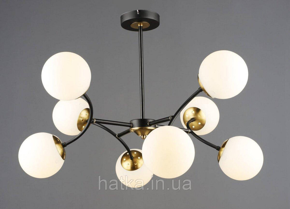 Люстра молекула B N6612/8 Черный+Медь Киев - изображение 1