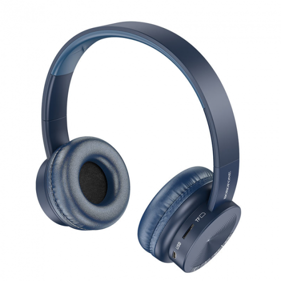 Бездротова Bluetooth стерео гарнітура Borofone BO11 Сині Вінниця