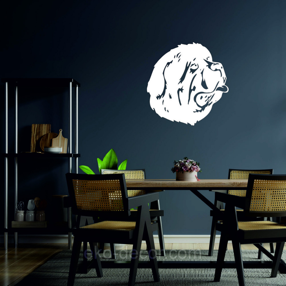 Декоративне настінне Панно «Мастиф», Декор на стіну 90*90 см, Білий Київ - фото 7