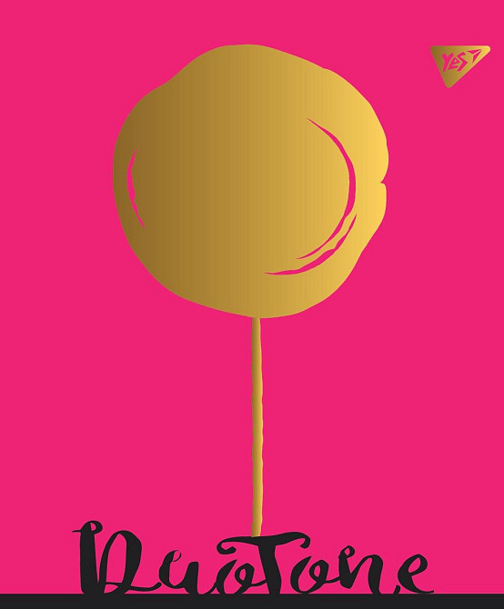 Книга канцелярська А4 "Yes" Duo tone, 96 арк, клітинка, м'яка обкл, soft-touch фольга, 891471, шт Київ - фото 1