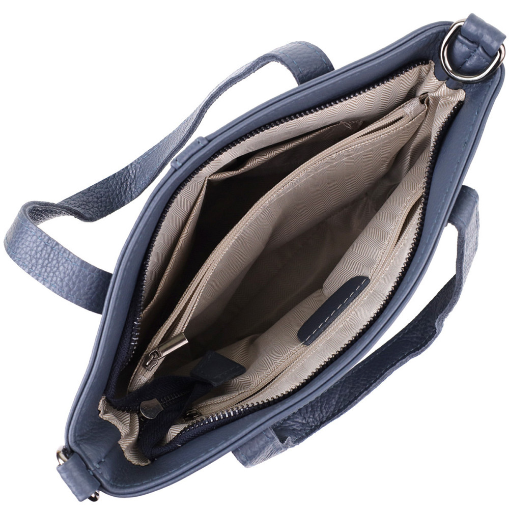 Красивая женская сумка из натуральной кожи Vintage 22995 Синий Киев - изображение 6