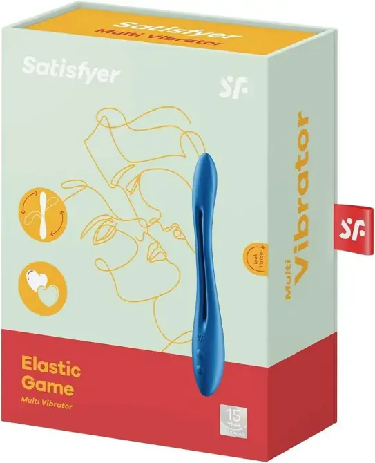 Універсальний гнучкий вібратор для пар Satisfyer Elastic Game Dark Blue Львов - изображение 8