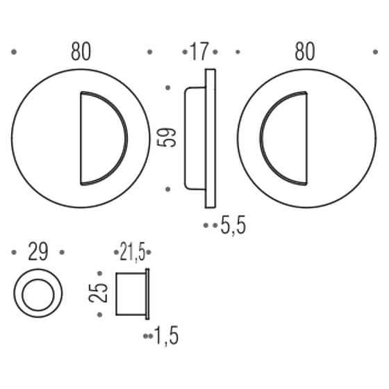 Ручка Colombo LC211 пол.латунь на раздвиж. дверь Киев